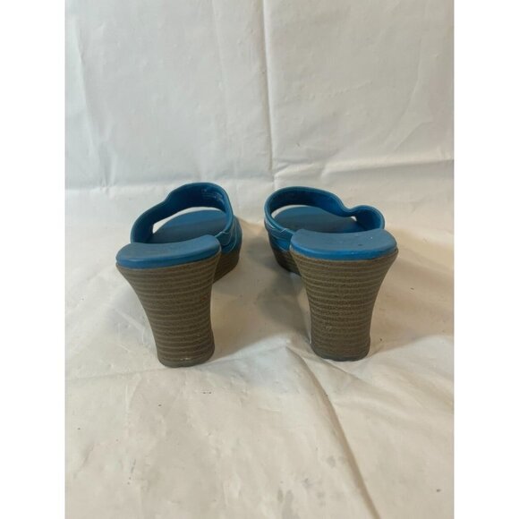 Timberland Gradient Slide Women's Block Heel Sandals 91397 Blue Sz 7 - Picture 9 of 14